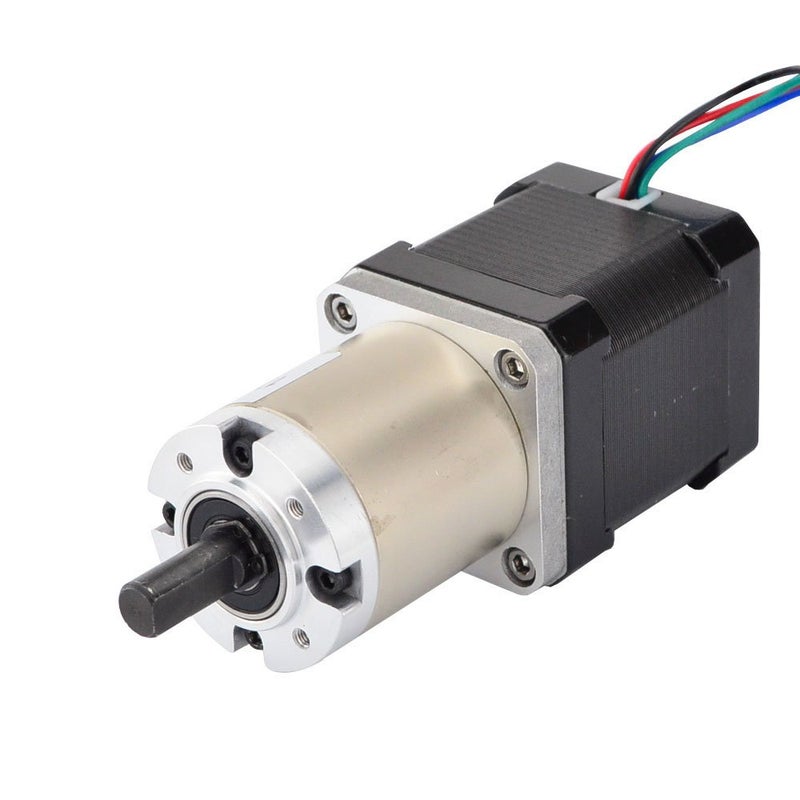 STEPPERONLINE 100:1 Planetary Gearbox Nema 17 Stepper Motor Low Speed High Torque DIY CNC - Image 1